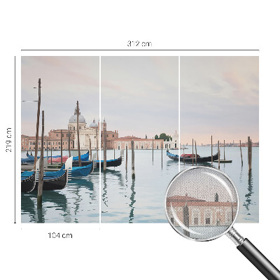 Self-adhesive photo wallpaper with a Venetian scenery design