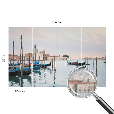 Self-adhesive photo wallpaper with a Venetian scenery design