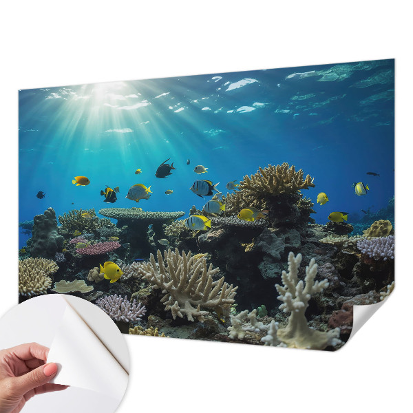 Stick-on wall mural Underwater world