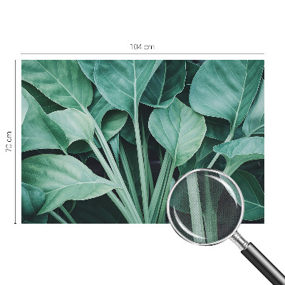 Peel and stick wall mural for living room with a green nature design