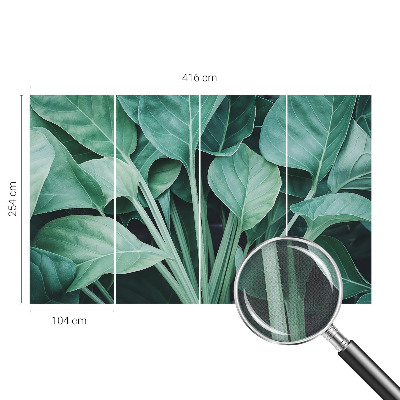 Peel and stick wall mural for living room Green nature