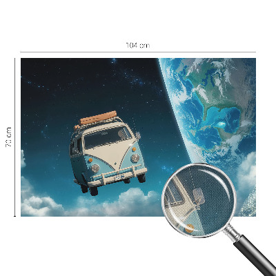 Peel and stick wall mural for kids' room Space travel