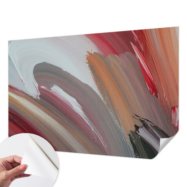 3D wall mural Painterly expression