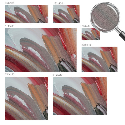 3D wall mural Painterly expression