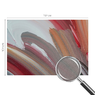 3D wall mural with a painterly expression finish