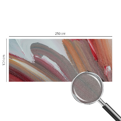 3D wall mural with a painterly expression finish