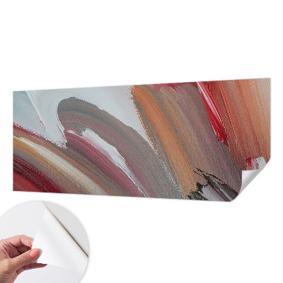 3D wall mural with a painterly expression finish
