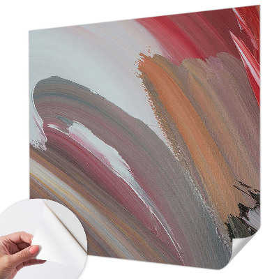 3D wall mural with a painterly expression finish