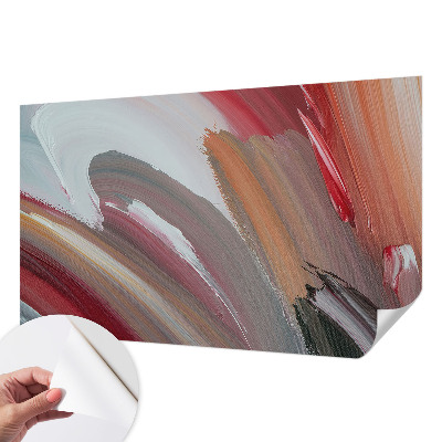 3D wall mural with a painterly expression finish