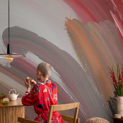 3D wall mural Painterly expression