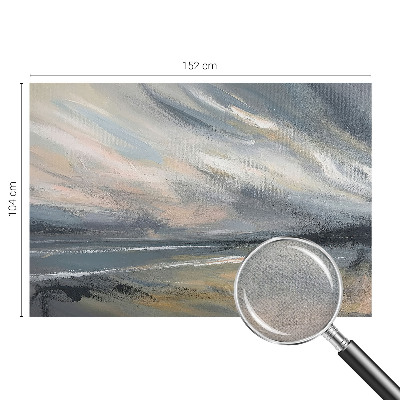 3D photo wallpaper mural with a morning calm landscape scene