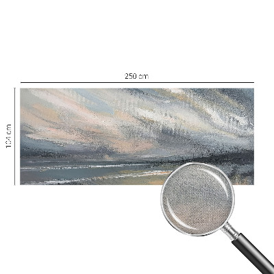 3D photo wallpaper mural with a morning calm landscape scene