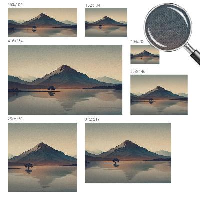 Baby room wall mural Mountain landscape