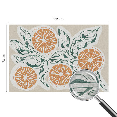 Children's wall mural Fruit patterns