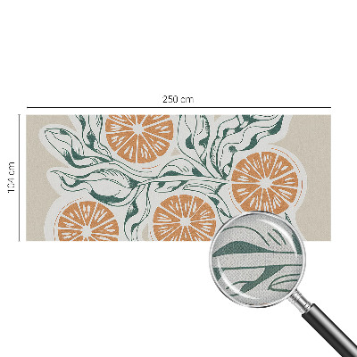 Children's wall mural Fruit patterns