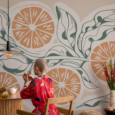 Children's wall mural Fruit patterns