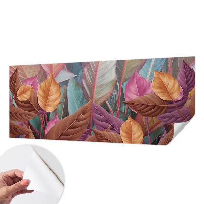 Removable wall mural Colorful leaves