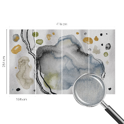 Peel and stick wall mural for living room Abstract watercolor