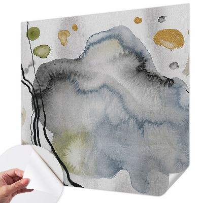 Peel and stick wall mural for living room Abstract watercolor