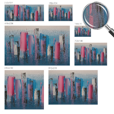 3D wall mural with an abstract striped design