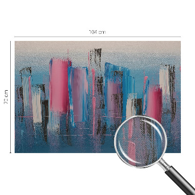 3D wall mural with an abstract striped design