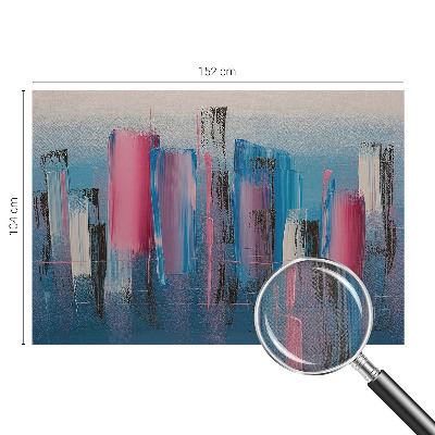 3D wall mural with an abstract striped design
