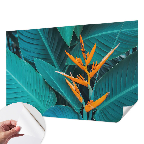 Nursery wall mural Leafy flowers