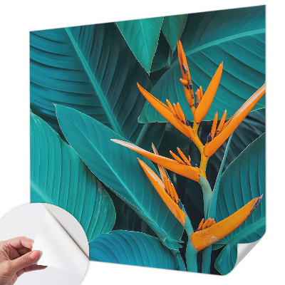 Nursery wall mural Leafy flowers
