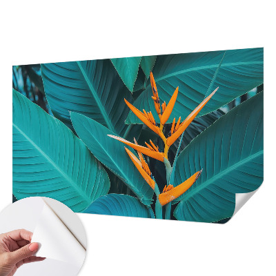 Nursery wall mural Leafy flowers