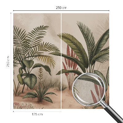 Peel and stick wallpaper mural Plant motif