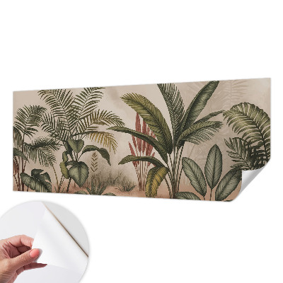 Peel and stick wallpaper mural Plant motif