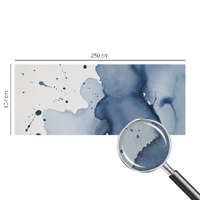 Children's wall mural Navy blue splashes