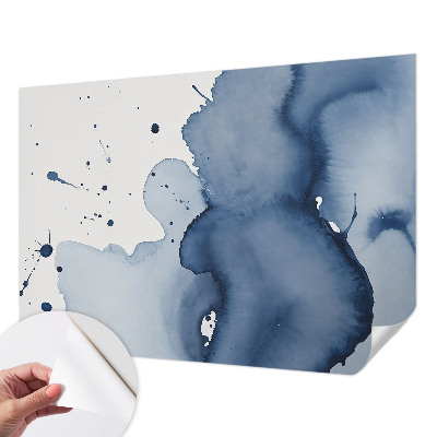Children's wall mural Navy blue splashes