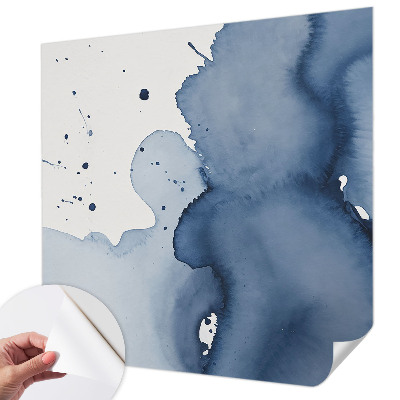 Children's wall mural Navy blue splashes