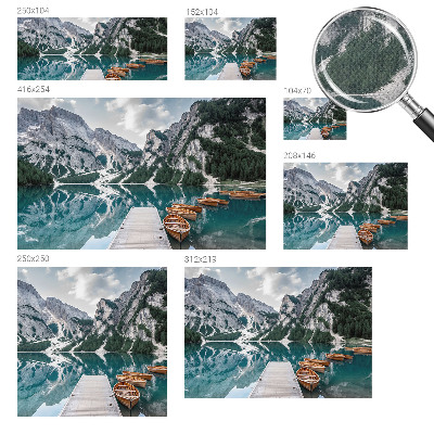 Peel and stick wall mural with a mountain panorama design