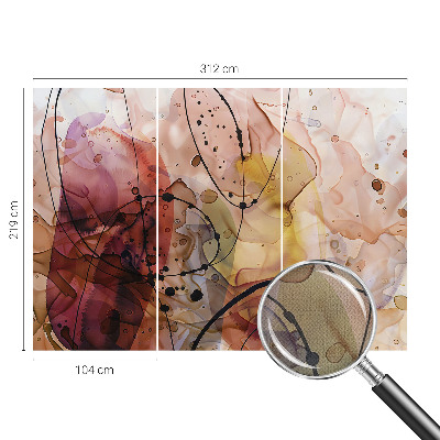 Removable wall mural wallpaper Abstract harmony