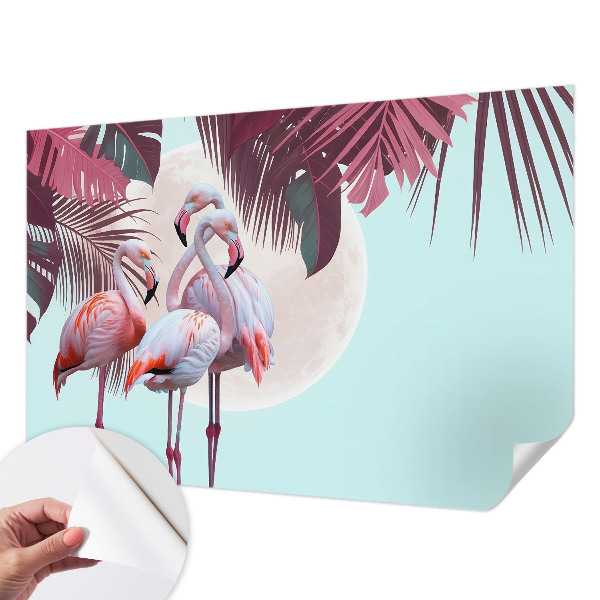 Removable wall mural Exotic birds