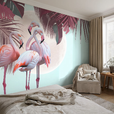 Removable wall mural Exotic birds