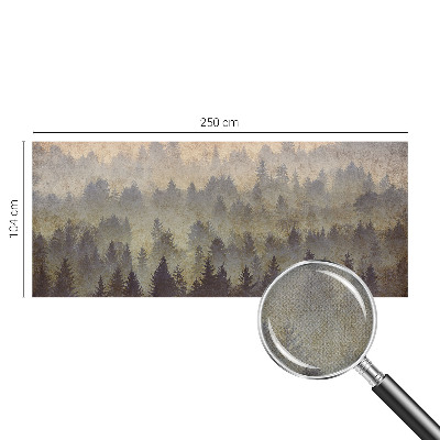 Peel and stick wall mural for bedroom Forest fog