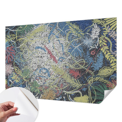 Nursery wall mural Plant swirls