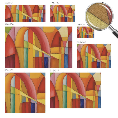 3D wall mural with an energy forms design