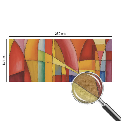 3D wall mural with an energy forms design