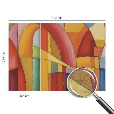 3D wall mural with an energy forms design