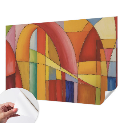 3D wall mural with an energy forms design