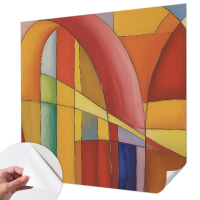 3D wall mural with an energy forms design