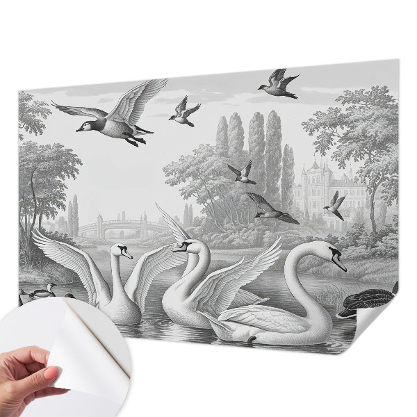 3D photo wallpaper mural classic landscape motif