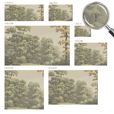 Baby room wall mural Forest idyll