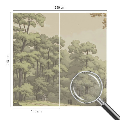 Baby room wall mural Forest idyll