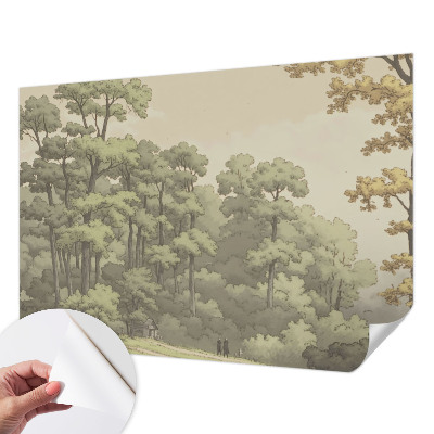 Baby room wall mural Forest idyll