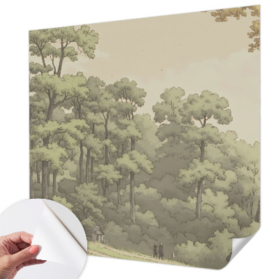 Baby room wall mural Forest idyll